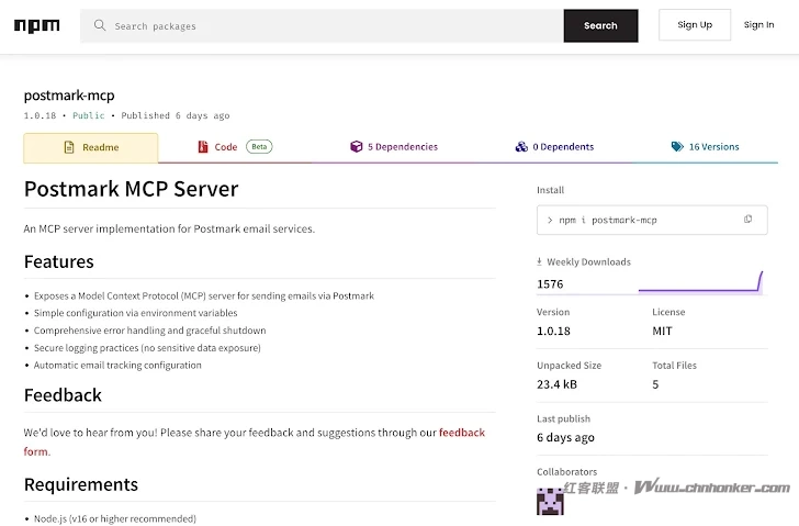 在恶意的Postmark-MCP软件包中发现首个窃取电子邮件的恶意MCP服务器